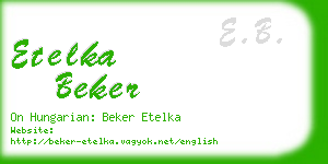 etelka beker business card